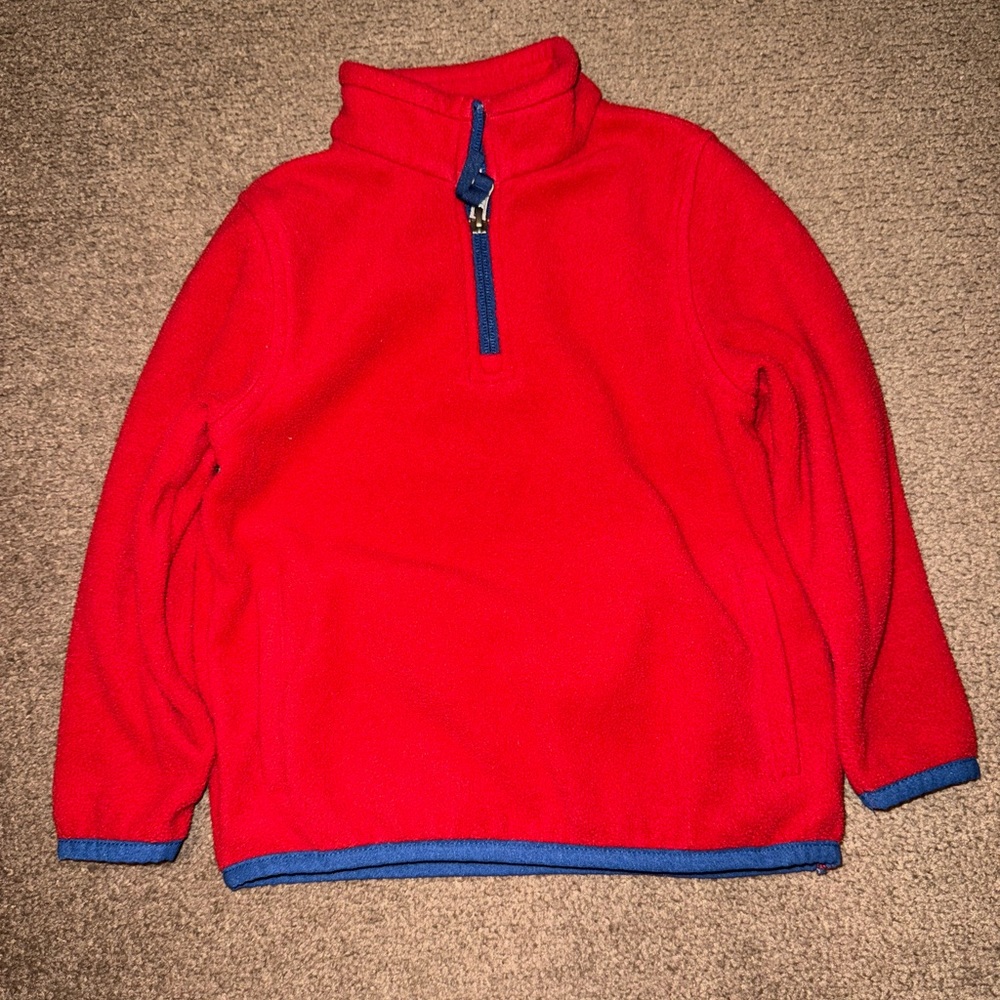 Kids Red Fleece Pullover